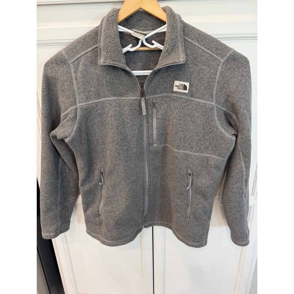 The North Face Men's Heather Gray Gordon Lyons Full Zip Jacket Size L Gorpcore